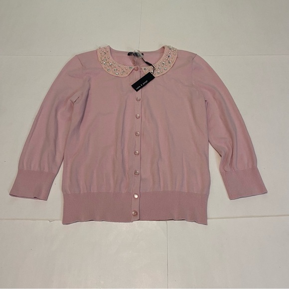 Cable & Gauge Sweaters - NWT! Pink sweater cardigan size small